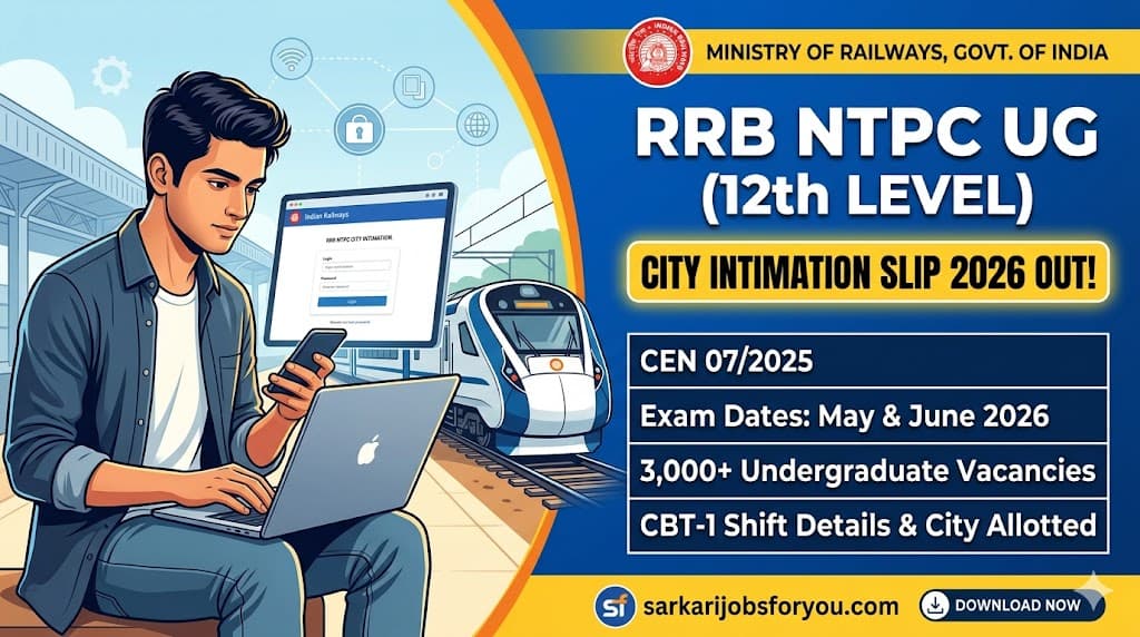 RRB NTPC Undergraduate Exam 2026