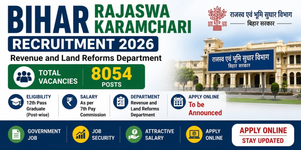 Bihar Rajswa Karamchari Recruitment 2026