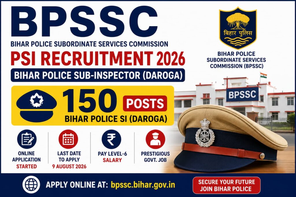 Bihar police sub-inspector recruitment 2026